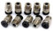 BIQU PC4-M10 Pneumatische Anschlussstücke, Bowdenrohr-Kupplung, männlich, gerade, PTFE-Rohr, Push für E3D-V6 Bowdenextruder, kompatibel mit Ender-3 Ender-3 V2 3D-Druckern (10 Stück)
