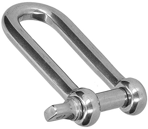 Manille Longue D 304 Moins en Acier, Vis D'ancrage Droite, Broche de Chaîne, Connecteur de Câble Métallique, 10 Pièces M4, Accessoires Professionnels (10 piècesM5)