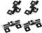 SUPAWAY 100 clips WPC Clips de fixation en acier inoxydable pour terrasses 6.5mm Clips pour sols composites Fixation invisible Clips de fixation en acier Plage de serrage 6.5 mm, Noir