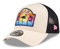 New Era Miami Basecap Truckerkappe Cap verstellbar Sommer Patch gebogener Schirm Mesh beige - One-Size