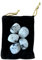 Piedra luna Piedra Natural - 5 Cristales Pulidos Piedra luna con Propiedades Energéticas (Piedra luna, 5 PCS)