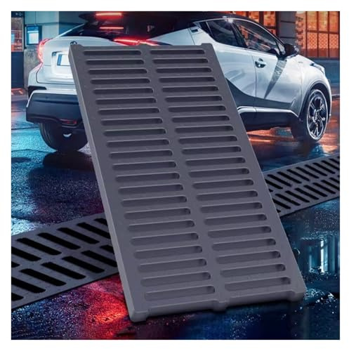 Outdoor Heavy Duty Drain Grate Cover for Concrete Floors and Driveways, Channel Gutter Overflow Protector for Effective Ditch Drainage Solution