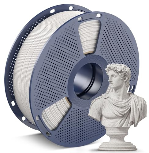 SUNLU PLA Marmor Filament 1.75mm Hellkastanienbraun Marble PLA | 600 mm/s High Speed Marble Filament, Natürliche Marmorähnliche Textur, 1KG Spule (2.2lbs), Maßgenauigkeit +/- 0.02mm
