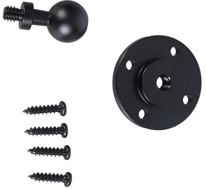 JDIEOQA Kugelkopfmontage Basis 17 Mm Bis 1/4 Zoll Männliche Adapter Mit Schrauben Aluminiumadapter Halterung Basis Multi Zweck