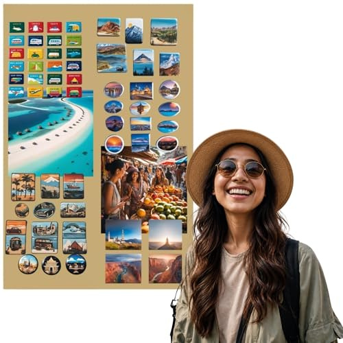 Anwicar Magnettafel Klein & Groß Gold 80x50 cm | Magnetisches Stahlboard für Magnete, Fotos und Notizen, Beschreibbar, Montageset inklusive