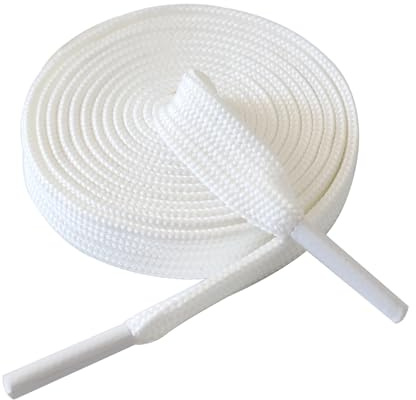 SUBAUM 2 PAIRS 10mm Wide Double Layer Weave Flat Laces for Trainers,Thick Replacement Shoelaces for Sneakers Running Athletic Shoes
