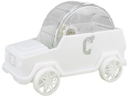 Generisch 2026 Hamster Laufrad Auto Form Laufrad Hamster Übung Kunststoff (White, 14x13x12cm)