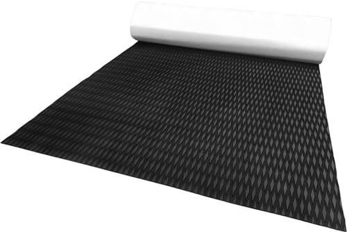 Zenselect 240 x 40 cm EVA Foam Boat Flooring, 5 mm Non-Slip EVA Foam Boat Mat, Self-Adhesive Foam Rubber Mat for Yachts, Motorboat, Motorhome, Fishing Boat