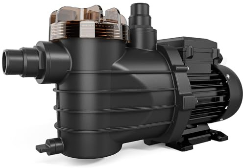 LEADZM Pompe piscine 30 m³, 250 W, 7,9 m³/h | Pompe filtration piscine hors sol pour système de filtration à sable
