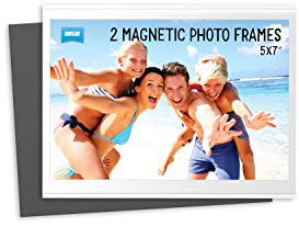 Shot2go Pack of 2 Magnetic Photo Fridge Frames Clear 5x7