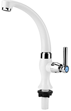 Estink Wasserhahn Küche, Küchenarmatur, Kalter Wasserhahn für Bad Spüle Waschbecken Badewanne Zubehör mit G1/2 (20mm), ABS Kunststoff Straight Handle