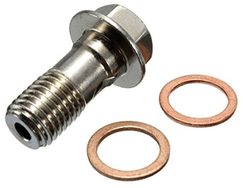 C-FUNN 10Mm M10X 1.25 Chrome Banjo Boulon De Frein Caliper Maître Cylindre Raccord