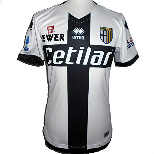 Errea Mc Parma Fußball 1. mg Shop 19/20 Sportshirt für Herren S Weiss SCHWARZ
