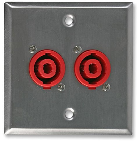 PRO SIGNAL PSG08159 Wall Plate 2 x 4-Pole Speaker Sockets