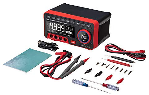 /G AN888S Multimetro Digitale Professionale da banco 19999 Conteggi Transistor Tester Auto Range Voltmetro Calibratore Multifunzione