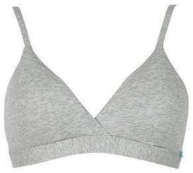 Infiore Reggiseno senza ferretto con coppette estraibili in cotone art. flamenco - 6, Grigio