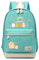 Roffatide Anime Sumikko Gurashi Spiel Weißer Bär Tonkatsu Print Lässiger Rucksack Grüne Leinwand Schultasche
