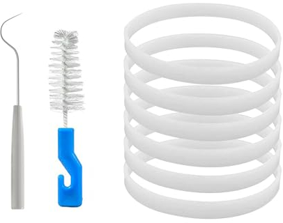 4 Packs Rubber Gaskets 3.94 Inch for Ninja Gasket Replacement Parts White Seal O-Ring for Ninja Blender Attachments Compatible with Nutri Ninja Auto-iQ 1000W Professional 900 Watts