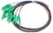 Fyearfly Fibra óptica monomodo SC/APC, Cable de conexión de fibra óptica SC/APC, Cable flexible de fibra monomodo de 12 núcleos SC/APC-0,9 mm para sistema de comunicación de redes