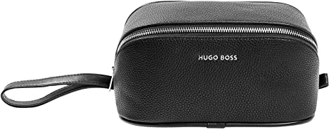 Hugo Boss Storyline Herren Kulturtasche aus Polyurethan und Polyester in der Farbe Schwarz, Maße: 21cm x 10cm x 11cm, HTC229A