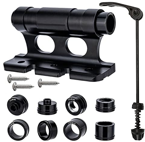 NANSIKE Aluminum Alloy Bicycle Front Fork, Versatile Bike Fork Mount Block, Quick Release Fork for Truck/Trailer/Bikes Racks Securely Holds Flat Surface for Safe Transportation- Heat-Treated Aluminum