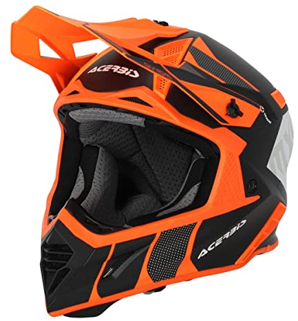 Acerbis X-Track 2023 Motocross Helm, schwarz/neon-orange, M (57/58)