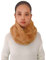 Lina & Lily Winter Loop Schal Snood Damen aus Kunstpelz (Camel)