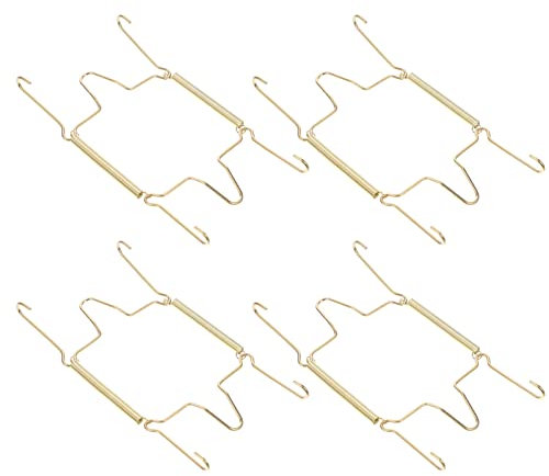Alipis 4 Piezas Fuente De Artículos Para El Hogar Colgadores De Platos Colgadores De Placa De Pared De Primavera Soporte Para Platos Decorativos Cuadro Colgando Armario Asiento De Resorte