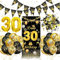 30. Geburtstag Dekorationen: Männer & Frauen Banner, Konfetti & Luftballons