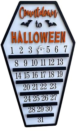 Amagogo Halloween Adventskalender Hängedekoration für Partys, Zuhause, Spukhaus
