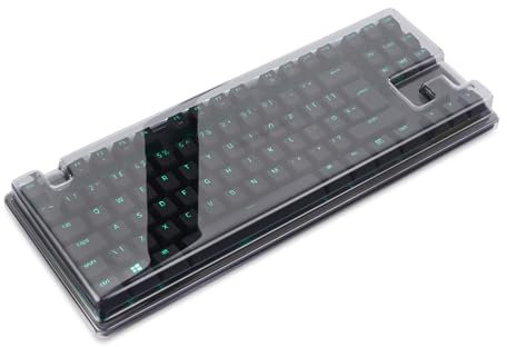 Decksaver cover for Razer Huntsman V2 TKL keyboard series - Smoked/clear protective lid, made in the UK - the gamers' choice for unbeatable protection