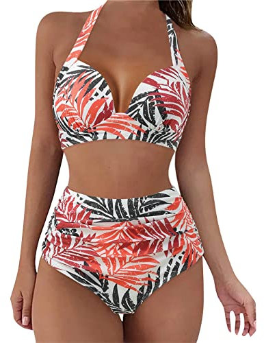 WILLBEST Skianzug Damen Damen Badeshorts mit Oberteil Badeanzug schlüpfer Bikini schwarz Teenager Bademantel reißverschluss Tankini Strandkleid meerjungfrau Flosse mädchen beachlif
