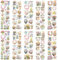 WANDIC 10 Blatt Transfer-Aufkleber, Frühlingsblumen-Aufkleber, Rose, Tulpe, Zwergpuppe, Aufkleber für DIY, Scrapbooking, Fotoalben, Möbel, 30 x 9,9 cm