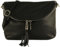 modamoda de T07L / T139L Damen Leder kleine Umhängetasche 2 Modelle handmade in Italy, Farbe:Schwarz