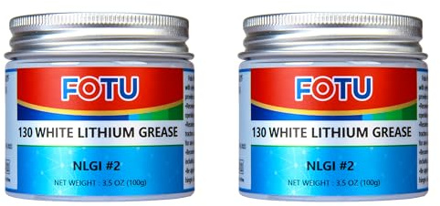 FOTU 130 2 Pack White Lithium Grease, Multi Purpose Metal Parts Lubricant