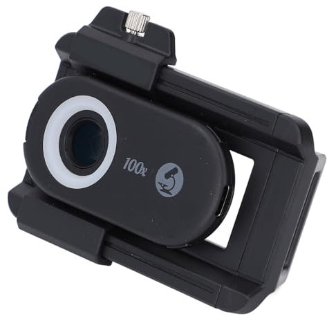 Telefon-Mikroskopobjektiv, Minis-Taschen-Digitalmikroskop, Nano-Zoom 100-200x für Telefon, Tragbare Smartphone-Mikroobjektiv-Kameraaufsätze mit CPL-Objektiv-Universalclip für
