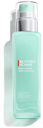 BIOTHERM HOMME - Aquapower Advanced Gel - Gel Hydratant Visage Homme - Crème Hydratante Visage Homme - Soin Visage Homme - Peaux Normales à Mixtes - Texture non Collante