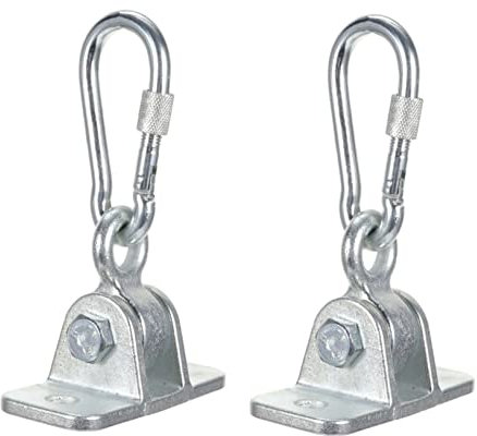 MUSISALY 1 Set Chair Hook Indoor Outdoor Accessories Outdoor Hanger Screws Hammock for Stand Sandbags Frame Hook Locking Snap Hooks Cast Steel Silver
