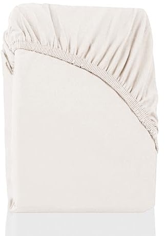 Spannbettlaken 80x200 cm Beige – Jersey, 100% Baumwolle, Gummizug – Bettlaken für Matratzen bis 30 cm Höhe, atmungsaktiv, weich & pflegeleicht