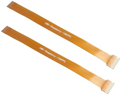 ZDE 2 Stück Kamera Kabel CSI FFC Flexibles Flachbandkabel 15 Pin auf 22 Pin Kompatibel mit Raspberry Pi 5, Zero W und WH (16cm)