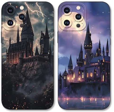 2 Stück Cartoon Anime Handyhülle für Apple iPhone 8 iPhone 7 iPhone SE 2022/2020 4.7, Schutzhülle TPU Stoßstange Case Kratzfeste das Zauberer Kreativ Muster Design, Silikon Bumper Mode Case, Schloss