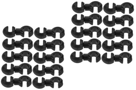 VICASKY 20stücke Teiliges Fahrrad Kabelclips -Haken Klemme Schwarz Für Und Schaltkabel Und Praktisch Für Mountainbike Rennrad Und