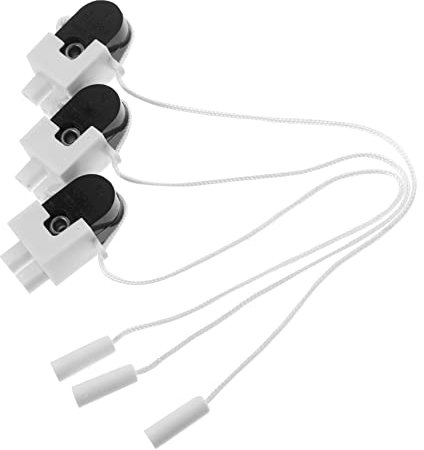 Holibanna 3pcs Pull Cord Light Bathroom Light Cord Pulls Pull Switch Bathroom Toilet Switches Dimmers