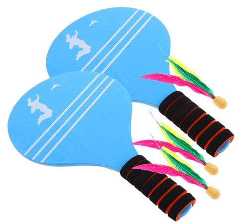 Milisten 1 Juego Juego De Bádminton Paletas De Volante Kit De Bádminton para Bolsa De Bádminton Raquetas De Pádel Palas Deportivas Raqueta Reutilizable Paletas De Bádminton Esponja
