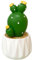 PENCHEAK Small Green Cactus Figurine Résines
