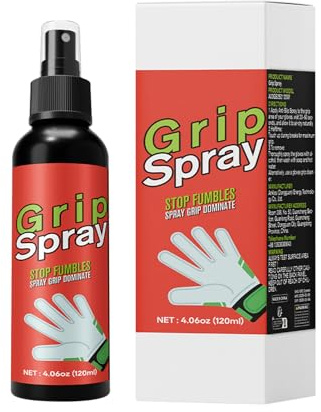 Rechory Glove Glue Goalkeeper, Football Goalkeeper Grip Booster, 120ml Long-Lasting Washable Sticky Spray for Youth Training Winter Indoor Courts Competitive Matches Baseball Catching