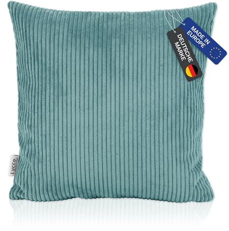 Lycce Kissenbezug, Kissenhülle Cordstoff (50 x 50 cm) türkis