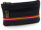 franartPiel - Monedero, tarjetero y llavero 2 cremalleras con bandera republicana hecho en Piel Ubrique - Alta Calidad - Negro