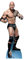 Offizieller Starschnitt des WWE-Wrestlers Dwayne „The Rock“ Johnson („Just Bring It“), Pappaufsteller in Lebensgröße, Größe: 195 cm