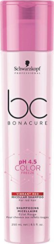 Schwarzkopf Professional BONACURE ph 4.5 Color Freeze Red Shampoo für intensivere Rottöne, 3er Pack (3 x 250 ml)